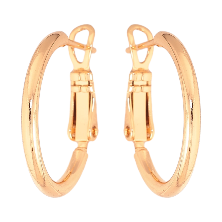 Сережки Xuping колір Позолота 18K кільця (конго) "Класика" ø 2см фото №1 Сережки Xuping колір Позолота 18K кільця (конго) "Класика" ø 2см фото №1