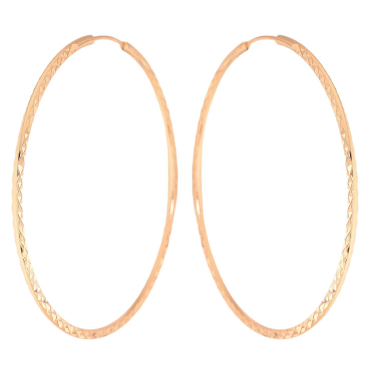 Сережки Xuping колір Позолота 18K кільця (конго) "Декоративний візерунок" ø 6.5см фото №16 Сережки Xuping колір Позолота 18K кільця (конго) "Декоративний візерунок" ø 6.5см фото №16