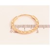 Серьги Xuping цвет Позолота 18K кольца (конго) "Декоративный узор" ø 2см фото №2