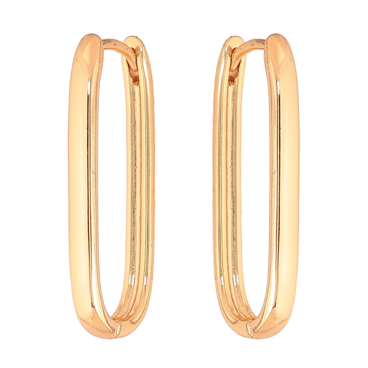 Сережки Xuping колір Позолота 18К колечка "Овальні" фото №18