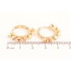 Сережки Xuping колір Позолота 18K колечка "Декоративний візерунок" фото №2