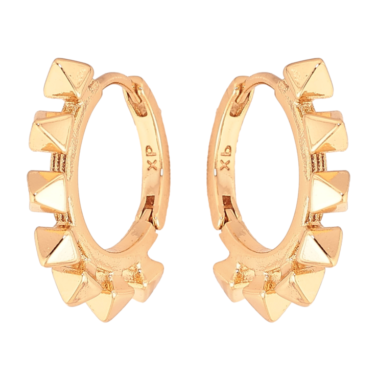 Сережки Xuping колір Позолота 18K колечка "Декоративний візерунок" фото №13