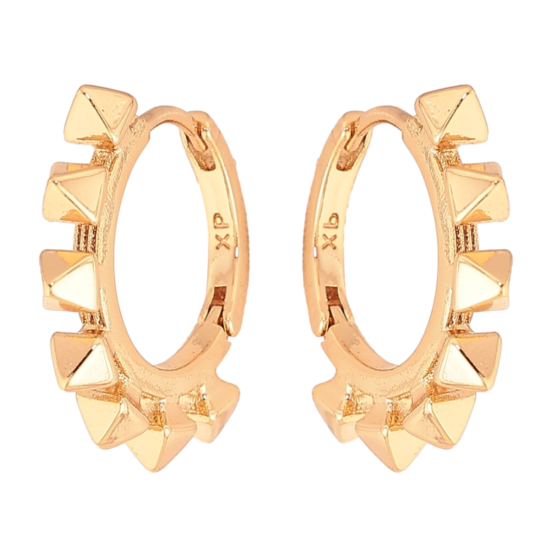 Сережки Xuping колір Позолота 18K колечка "Декоративний візерунок" фото №10