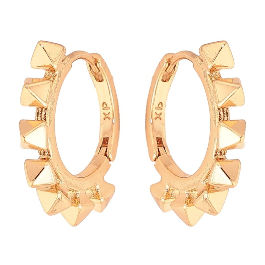 Сережки Xuping колір Позолота 18K колечка "Декоративний візерунок" фото №1