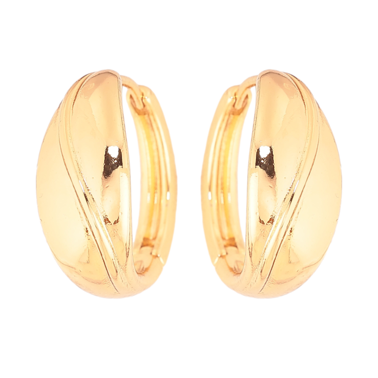 Серьги Xuping цвет Позолота 18К колечки "Декоративный узор" фото №10