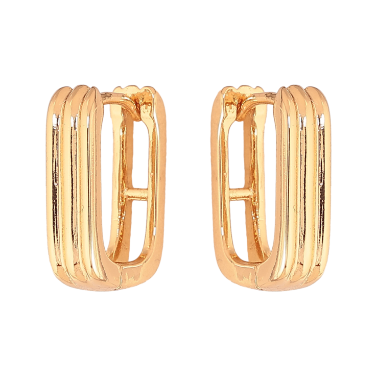 Серьги Xuping цвет Позолота 18К колечки "Декоративный узор" фото №19