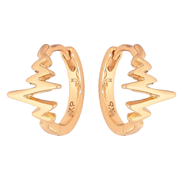 Серьги Xuping цвет Позолота 18К колечки "Декоративный узор" фото №17