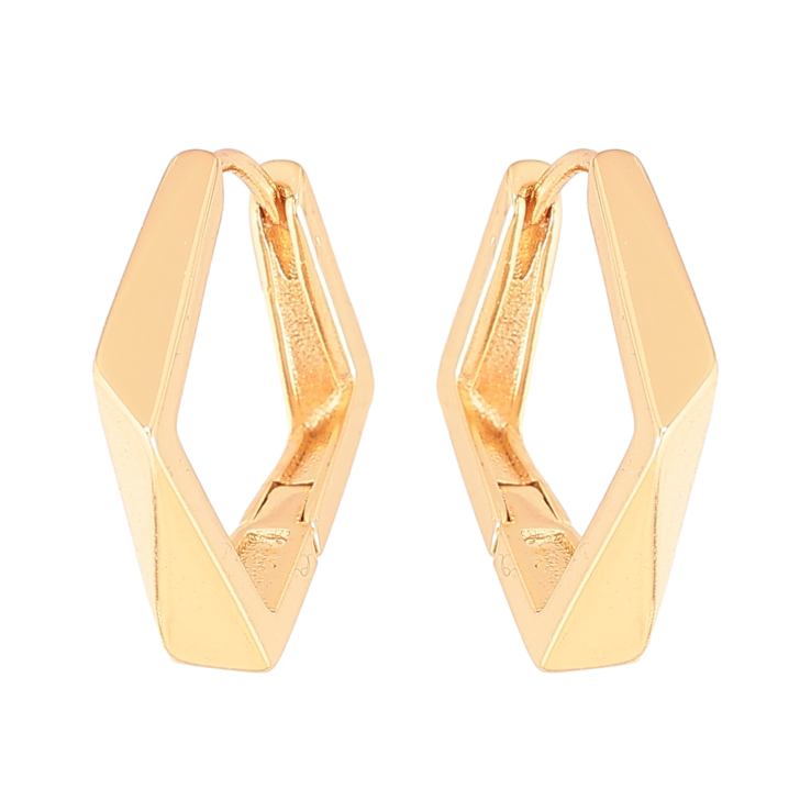 Сережки Xuping колір Позолота 18К колечка "Фігурні" фото №8