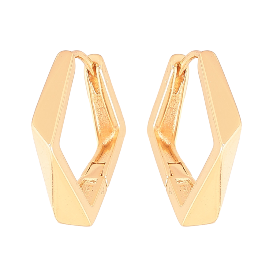 Сережки Xuping колір Позолота 18К колечка "Фігурні" фото №1 Сережки Xuping колір Позолота 18К колечка "Фігурні" фото №1