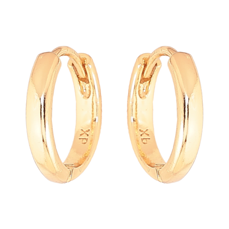 Серьги Xuping цвет Позолота 18К колечки "Классика , шир. 2мм" ø 14мм фото №20