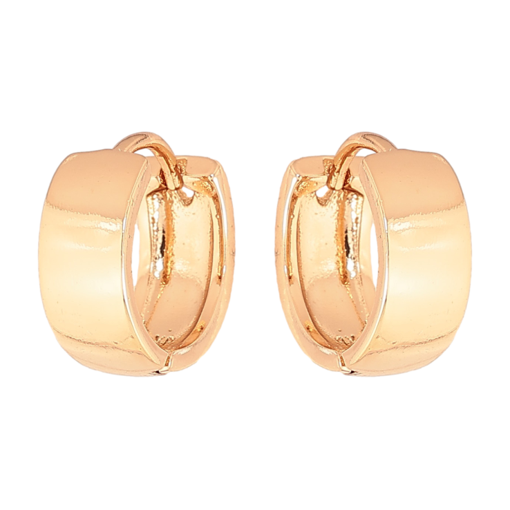 Сережки Xuping колір Позолота 18К колечка "Класика, шир. 5мм" ø 13мм фото №6