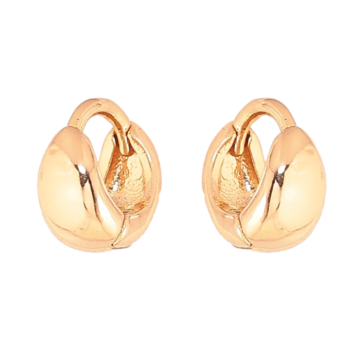 Серьги Xuping цвет Позолота 18К колечки "Классика" ø 10мм фото №5