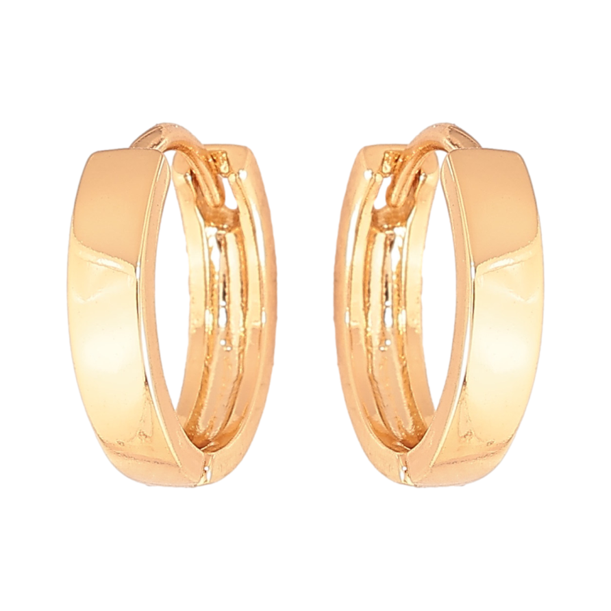 Сережки Xuping колір Позолота 18К колечка "Класика, шир. 3мм" ø 14мм фото №1