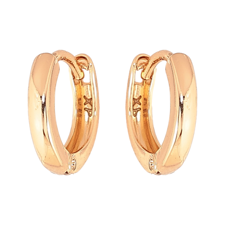 Серьги Xuping цвет Позолота 18К колечки "Классика , шир. 2мм" ø 11мм фото №21