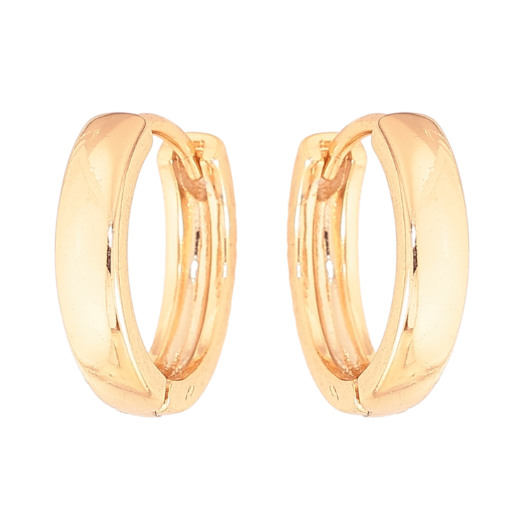 Сережки Xuping колір Позолота 18К колечка "Класика, шир. 3мм" ø 15мм фото №10