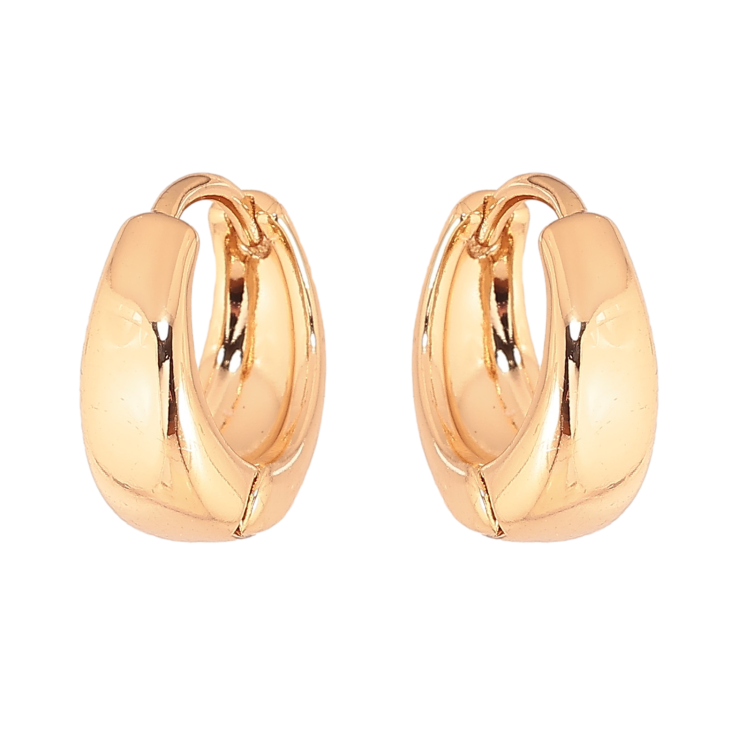 Сережки Xuping колір Позолота 18К колечка "Класика" ø 14мм фото №3