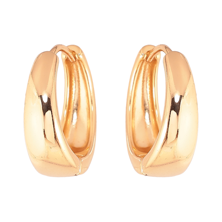 Сережки Xuping колір Позолота 18К колечка "Класика" ø 20мм фото №1