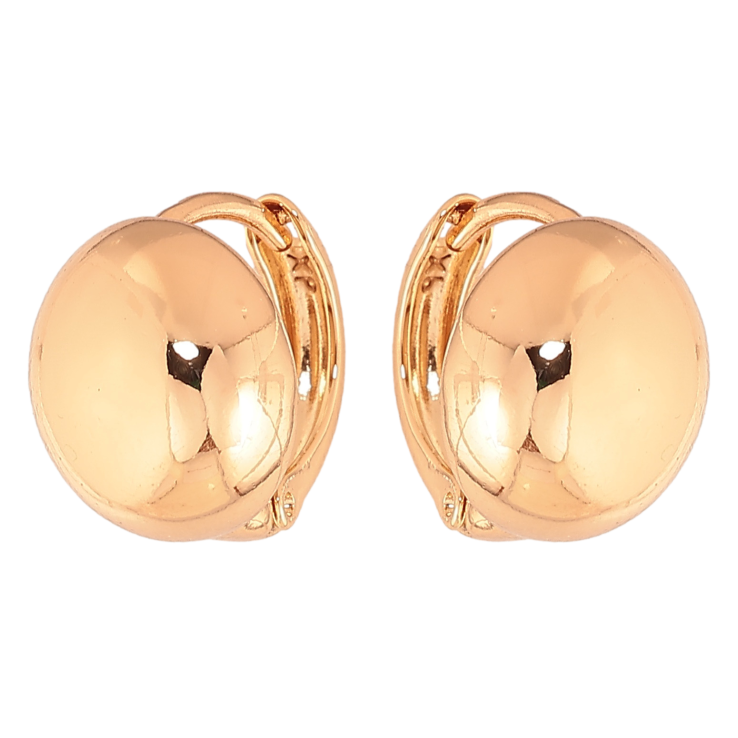 Серьги Xuping цвет Позолота 18К колечки "Декоративные" фото №5