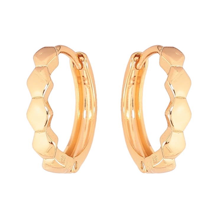 Сережки Xuping колір Позолота 18К колечка "Декоративний візерунок" фото №21