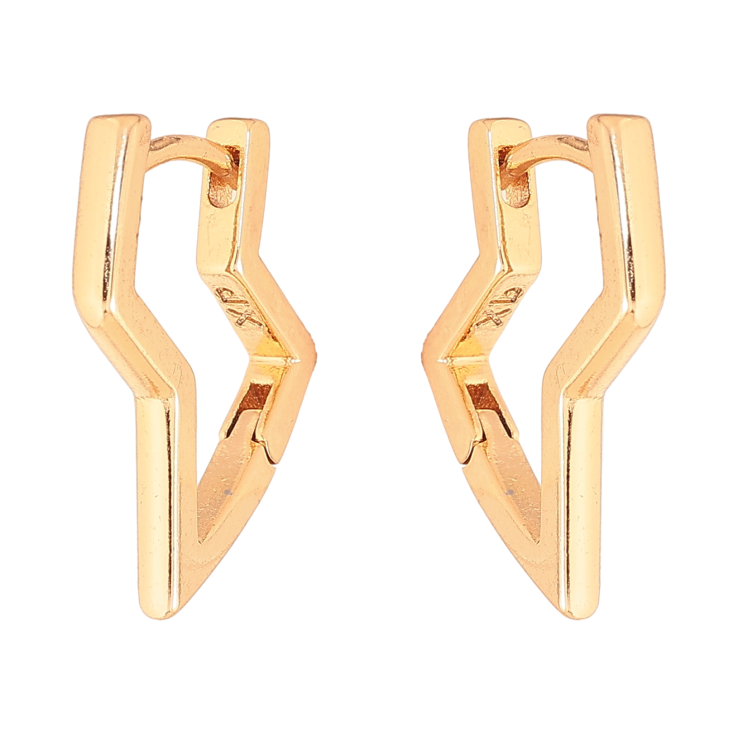 Серьги Xuping цвет Позолота 18К колечки "Декоративные" фото №15