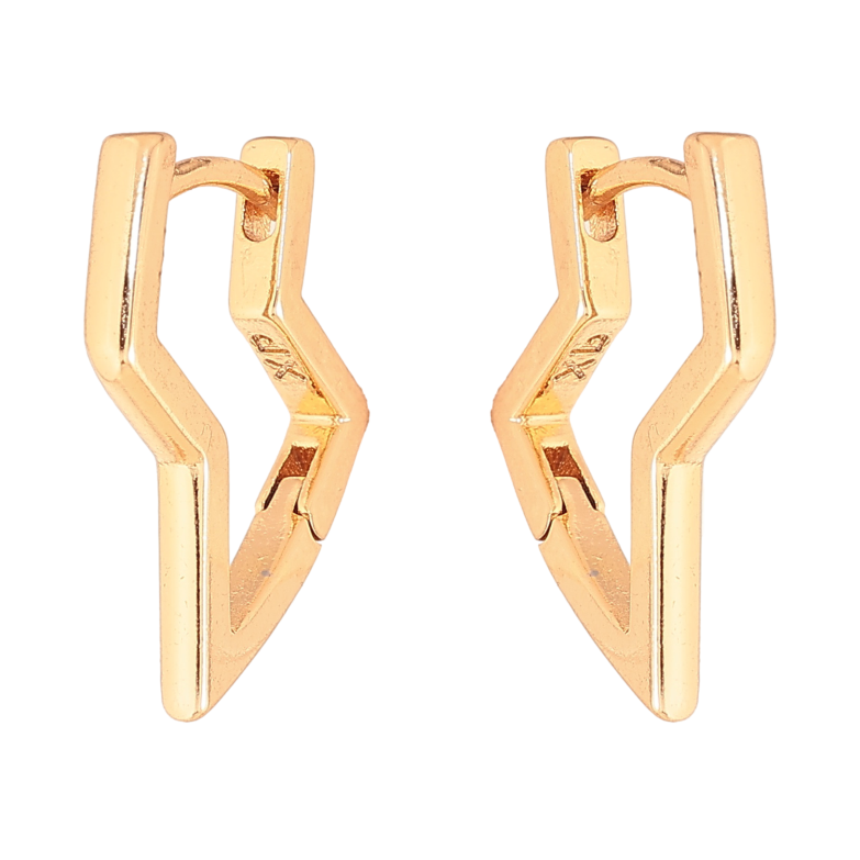 Серьги Xuping цвет Позолота 18К колечки "Декоративные" фото №1