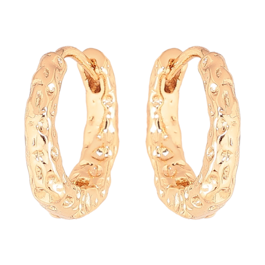 Серьги Xuping цвет Позолота 18К колечки "Декоративный узор" фото №1