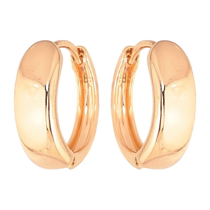 Серьги Xuping цвет Позолота 18К колечки "Классические" фото №11