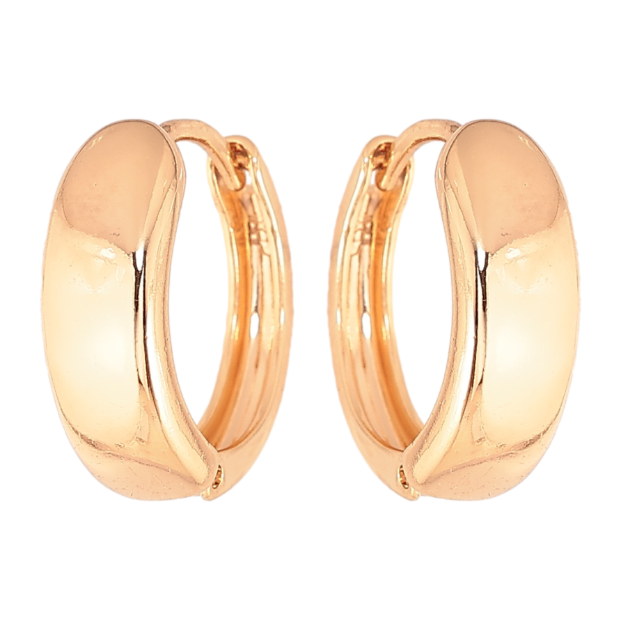 Серьги Xuping цвет Позолота 18К колечки "Классические" фото №1