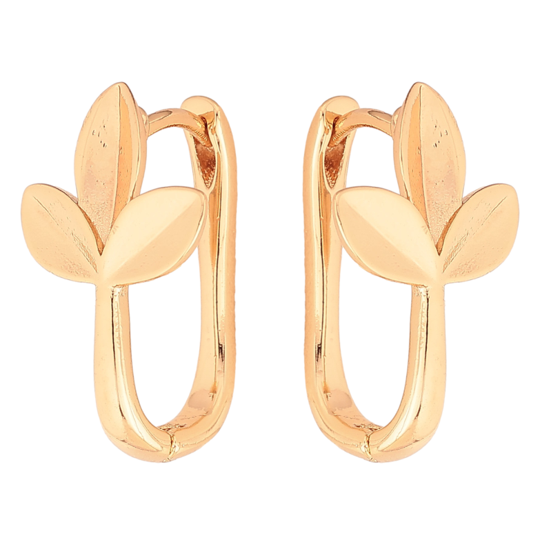 Сережки Xuping колір Позолота 18K колечка "Гілочки" фото №1