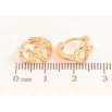 Сережки Xuping колір Позолота 18K колечка "Декоративний візерунок" фото №2