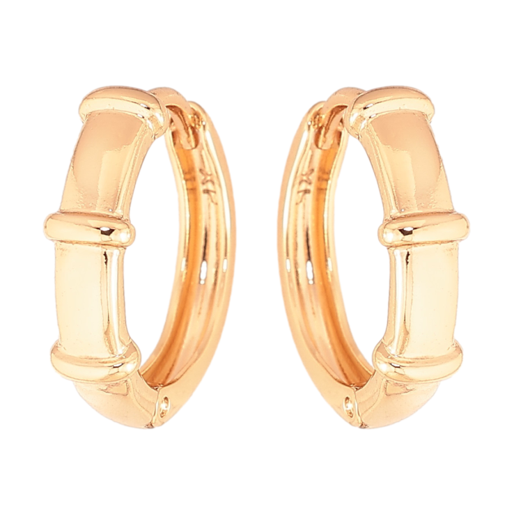 Сережки Xuping колір Позолота 18K колечка "Декоративний візерунок" фото №19