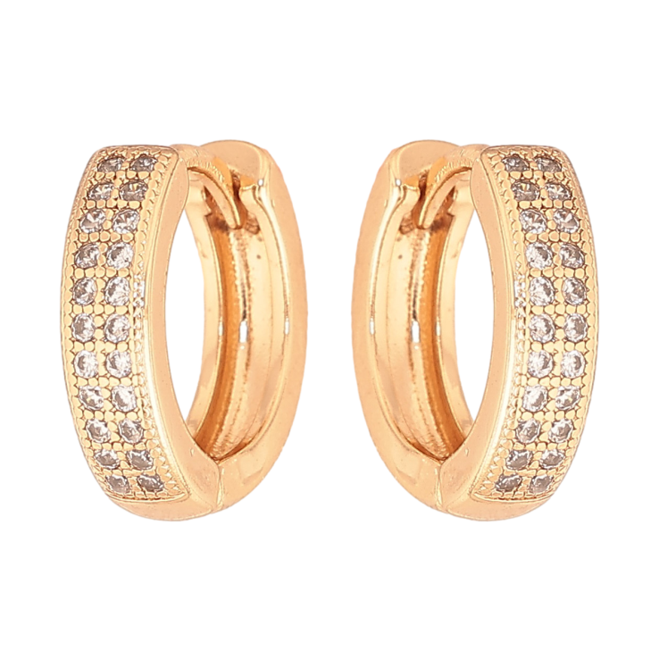 Сережки Xuping колір Позолота 18К колечка "Інкрустація кристалами" фото №24 Сережки Xuping колір Позолота 18К колечка "Інкрустація кристалами" фото №24