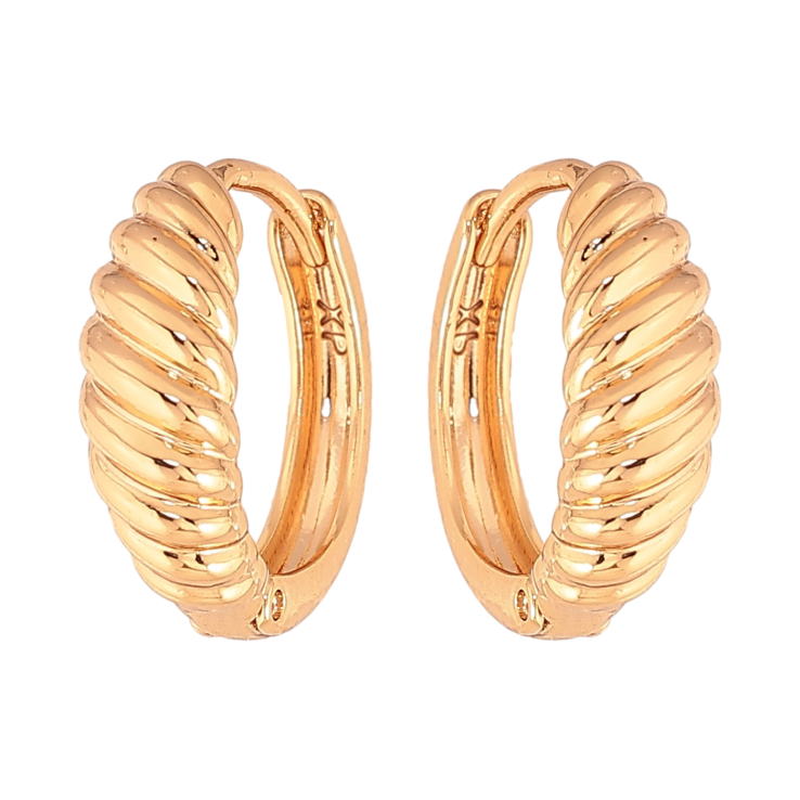 Сережки Xuping колір Позолота 18К колечка "Декоративний візерунок" фото №17 Сережки Xuping колір Позолота 18К колечка "Декоративний візерунок" фото №17