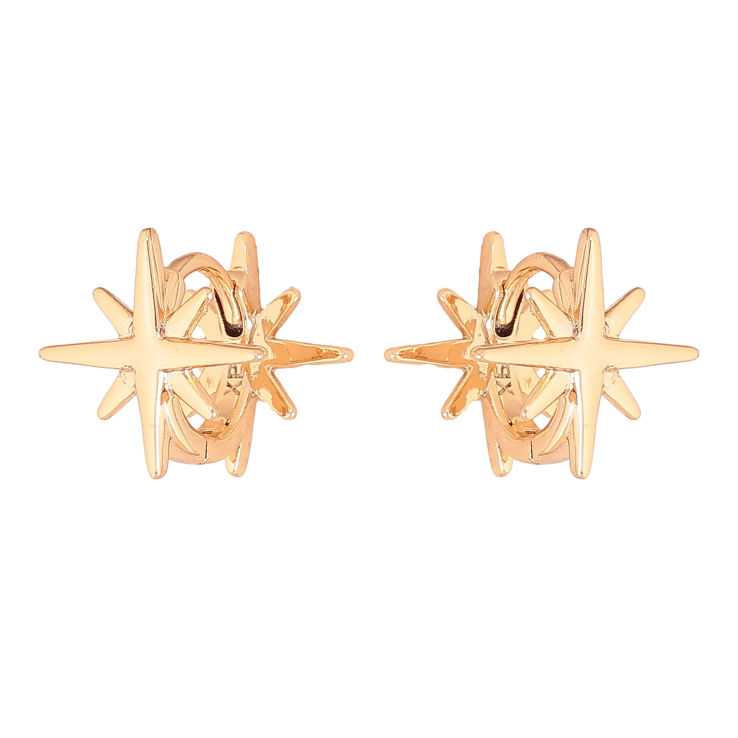 Сережки Xuping колір Позолота 18К колечка "Зірки" фото №17