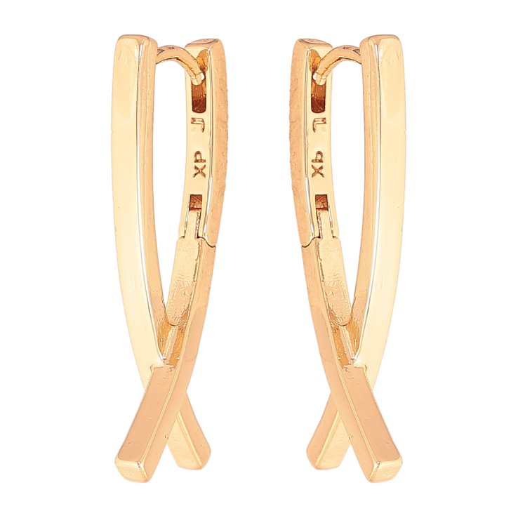 Сережки Xuping колір Позолота 18К колечка "Декоративні" фото №2