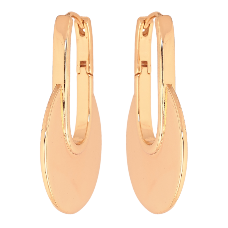 Серьги Xuping цвет Позолота 18К колечки "Декоративные" фото №4