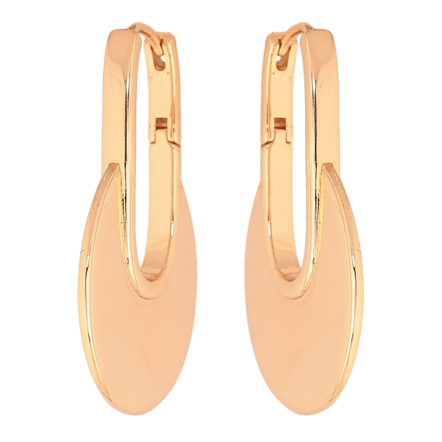 Серьги Xuping цвет Позолота 18К колечки "Декоративные" фото №1