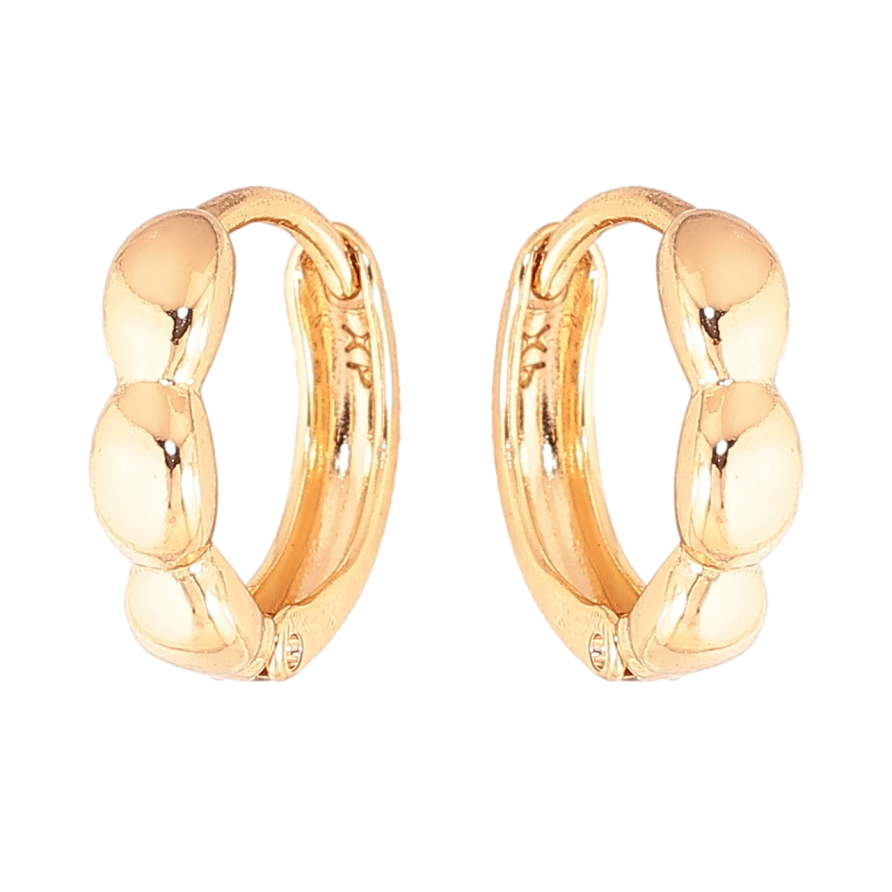 Серьги Xuping цвет Позолота 18K колечки "Декоративный узор" фото №1