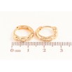 Серьги Xuping цвет Позолота 18K колечки "Декоративный узор" фото №2