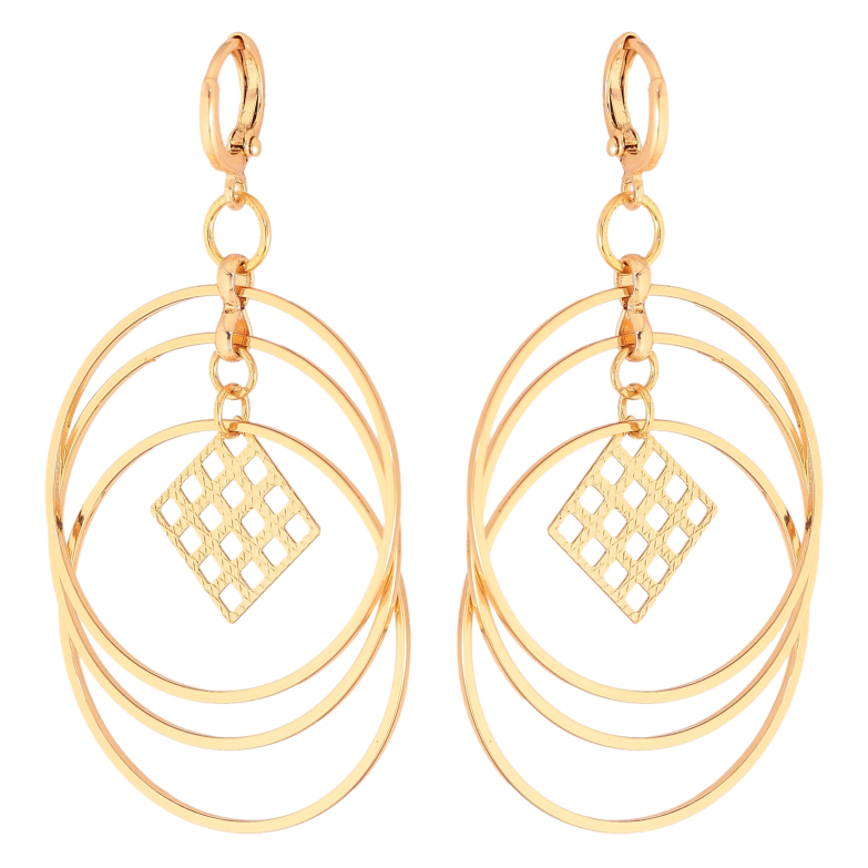 Сережки Xuping колір Позолота 18К підвіски на колечках "Декоративні підвіски" фото №1 Сережки Xuping колір Позолота 18К підвіски на колечках "Декоративні підвіски" фото №1