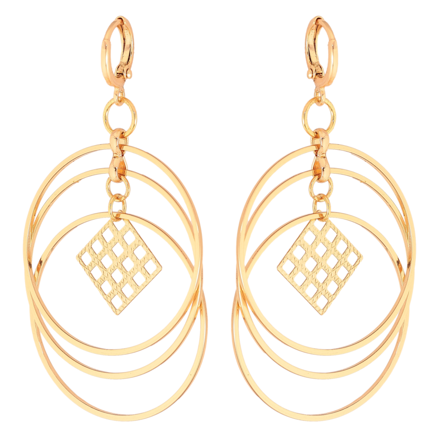 Серьги Xuping цвет Позолота 18К подвески на колечках "Декоративные подвески" фото №1 Серьги Xuping цвет Позолота 18К подвески на колечках "Декоративные подвески" фото №1