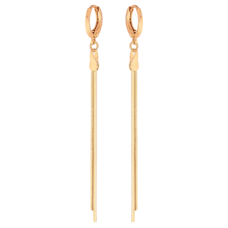 Серьги Xuping цвет Позолота 18К подвески на колечках "Цепочки" фото №23 Серьги Xuping цвет Позолота 18К подвески на колечках "Цепочки" фото №23