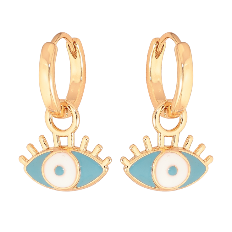 Сережки Xuping колір Позолота 18К підвіски на колечках "Очі з емаллю" 2 в 1 фото №19 Сережки Xuping колір Позолота 18К підвіски на колечках "Очі з емаллю" 2 в 1 фото №19