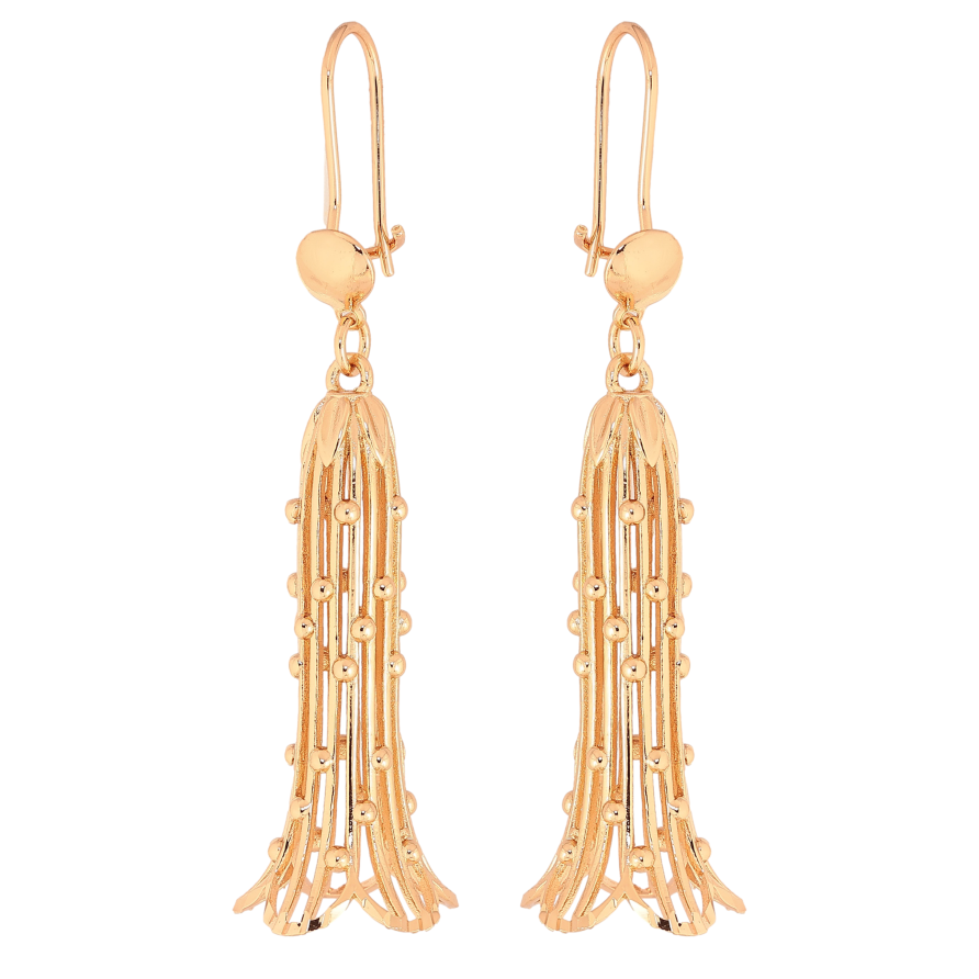 Сережки Xuping колір Позолота 18К французький замок "Декоративні підвіски" фото №1