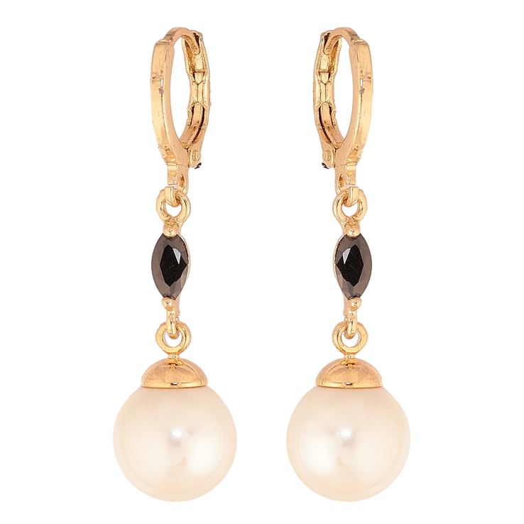 Сережки Xuping колір Позолота 18К підвіски на колечках "Перлинні підвіски" фото №15 Сережки Xuping колір Позолота 18К підвіски на колечках "Перлинні підвіски" фото №15