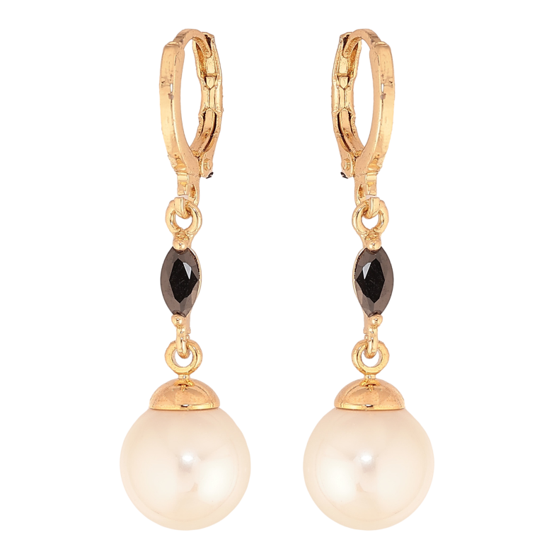 Сережки Xuping колір Позолота 18К підвіски на колечках "Перлинні підвіски" фото №1 Сережки Xuping колір Позолота 18К підвіски на колечках "Перлинні підвіски" фото №1