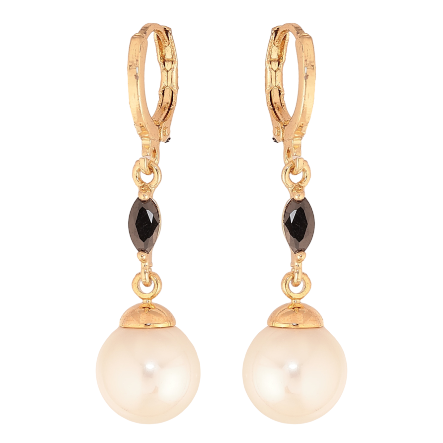 Сережки Xuping колір Позолота 18К підвіски на колечках "Перлинні підвіски" фото №1 Сережки Xuping колір Позолота 18К підвіски на колечках "Перлинні підвіски" фото №1