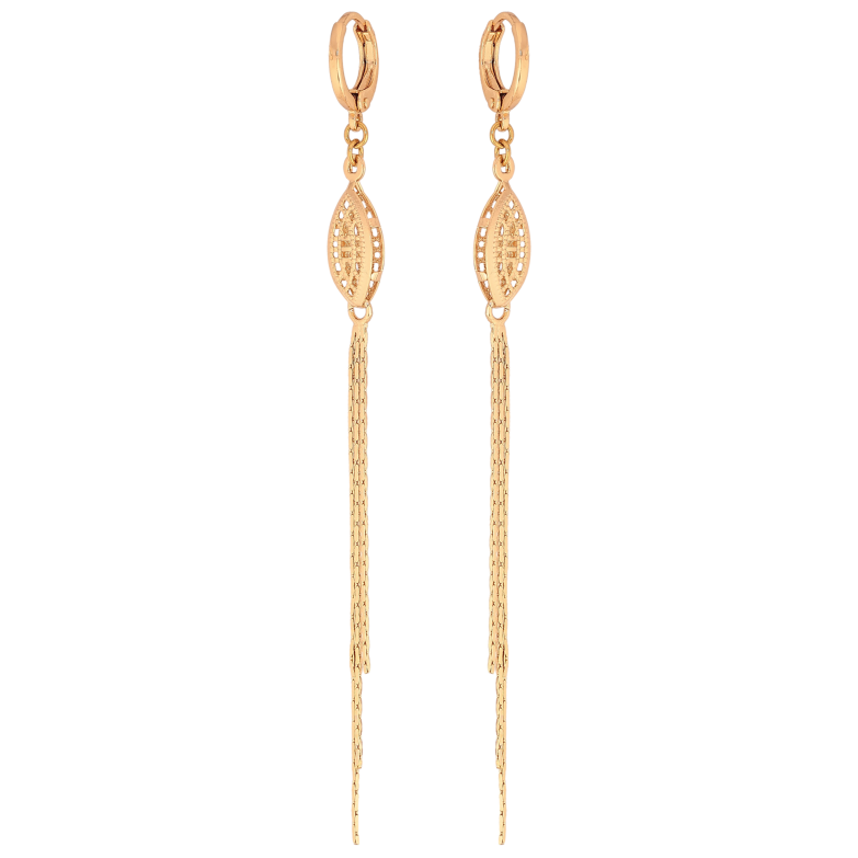 Серьги Xuping цвет Позолота 18К подвески на колечках "Декоративные подвески" фото №1