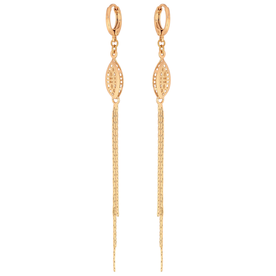 Серьги Xuping цвет Позолота 18К подвески на колечках "Декоративные подвески" фото №1