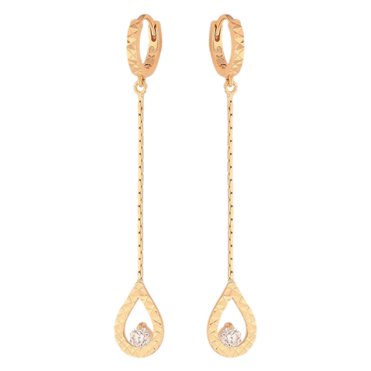 Сережки Xuping колір Позолота 18К підвіски на колечках "Крапельки з кристалами" фото №14 Сережки Xuping колір Позолота 18К підвіски на колечках "Крапельки з кристалами" фото №14